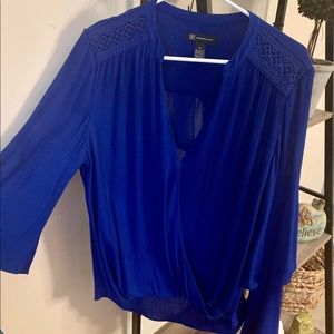 iNC Royal blue blouse